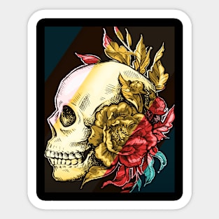 Skull - Dark Romantic Sticker